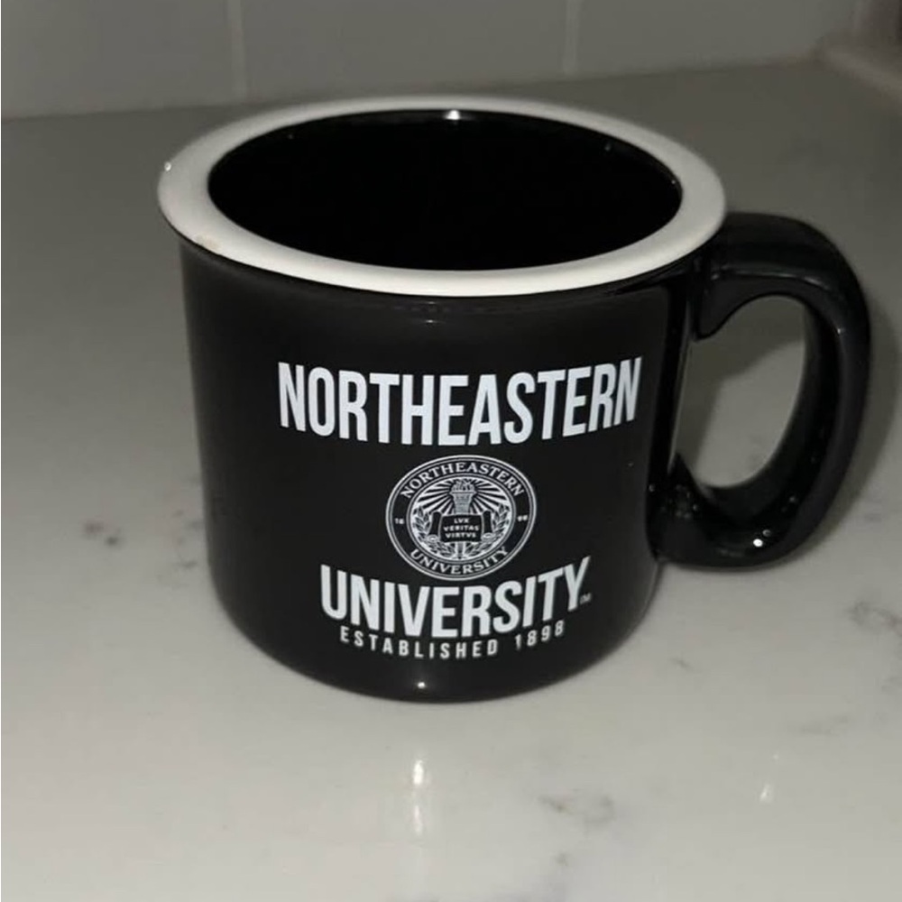 Northeastern University Black Mug
